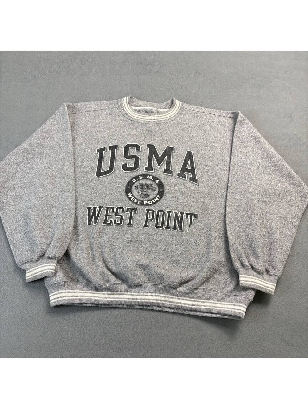 Vintage USMA West Point Crewneck Sweatshirt Size Medium Gray